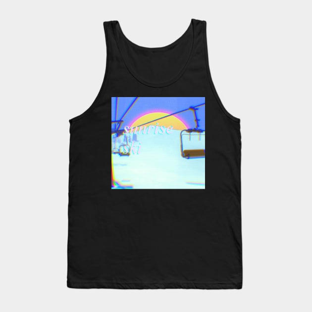 retro sunrise ski Tank Top by lofi_retrowave